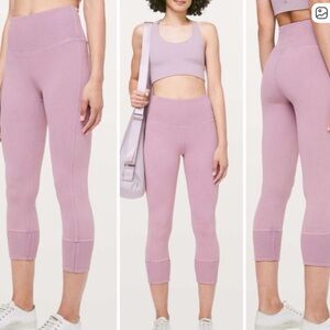 Lululemon Pink Cropped Leggings